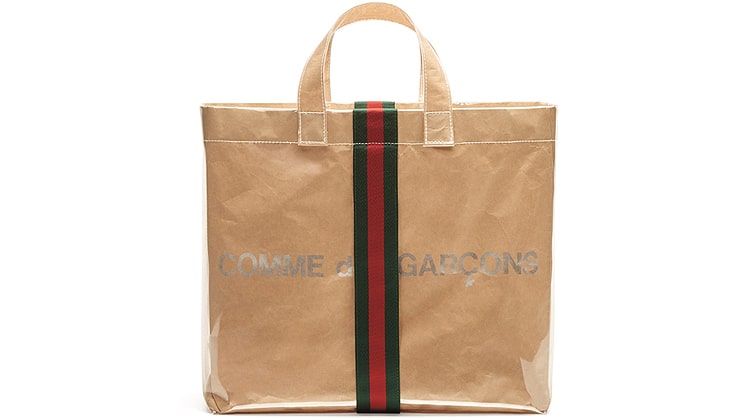 Gucci's shopper bag for Comme des Garçons Happy Holidays capsule (2018)