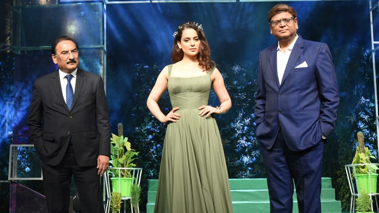 Dilip Gaur, Kangana Ranaut and Rajeev Gopal