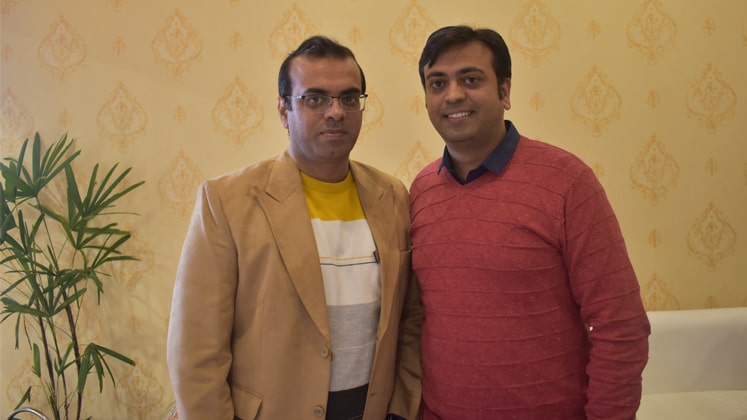 Gaurav (L) and Akhil Sachdeva of Pinnacle Knitwear