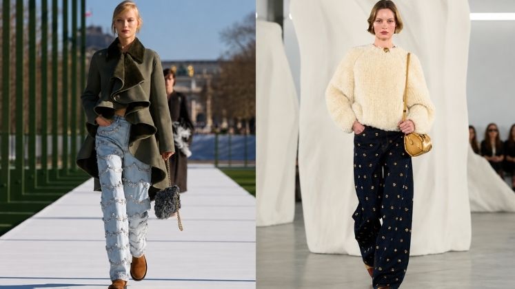 Denim Gets Dressed Up, Embellishment Is Autumn's Biggest Jeans Trend Denim Gets Dressed Up, Embellishment Is Autumn's Biggest Jeans Trend
