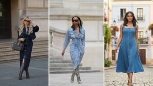The Denim Midi Dress is A/W 2026’s Easiest Cross-Weather Silhouette
